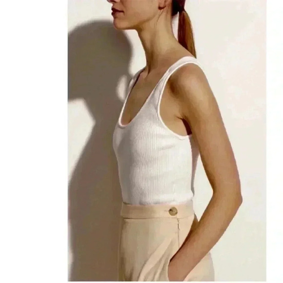 NWT Large Vince Ribbed‎ Bodysuit - White - Picture 3 of 10